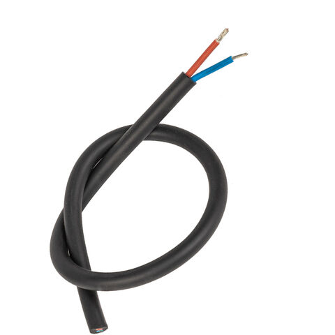 Cabo Elétrico com Revestimento de PVC H03VVH2-F de 2 Condutores, Cabo de Extensão com Cobre Flexível Trançado para Controle