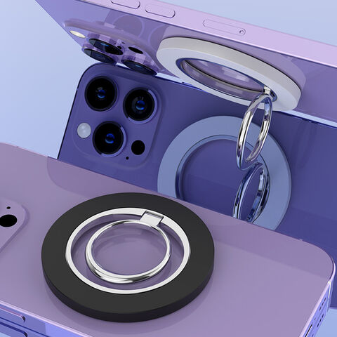 Anillo Metálico Magnético para Teléfono, Soporte Ajustable, Agarre Magnético para Smartphone