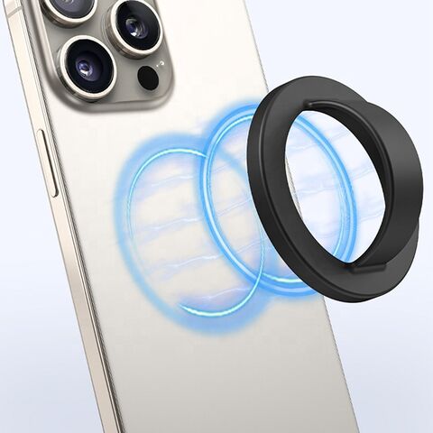 Anillo Metálico Magnético para Teléfono, Soporte Ajustable, Agarre Magnético para Smartphone