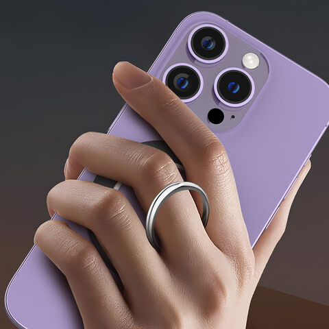 Anillo Metálico Magnético para Teléfono, Soporte Ajustable, Agarre Magnético para Smartphone