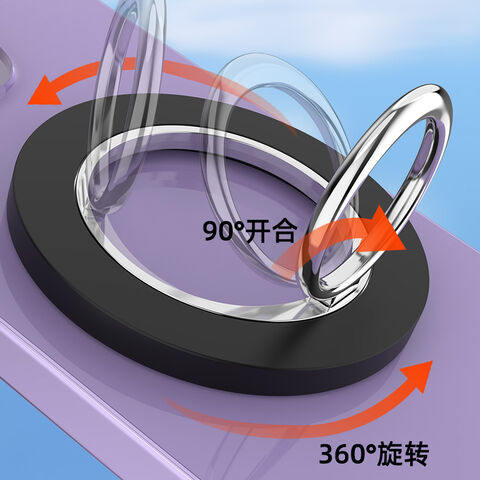 Anillo Metálico Magnético para Teléfono, Soporte Ajustable, Agarre Magnético para Smartphone