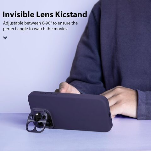 Funda Magnética de Silicona Líquida Nillkin Anti-Golpes con Protector de Lente y Pantalla para iPhone 15 14 13