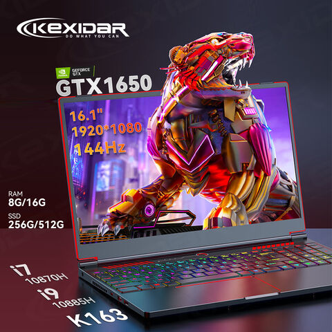 Laptop de Alto Desempenho de 16,1 polegadas Intel I7 I9 RTX3060 16GB RAM + 512G Armazenamento Laptops para Jogos