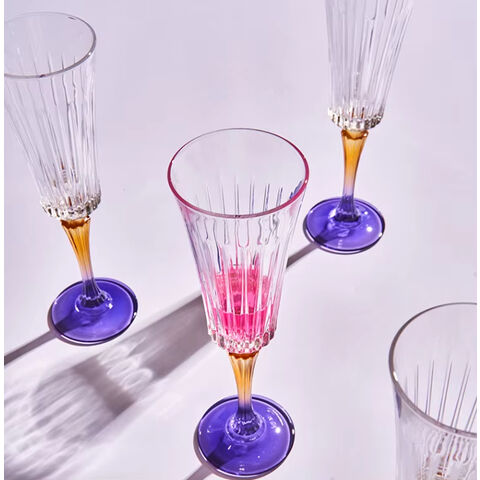 Neue bleifreie, vertikale, elegante Champagner-Sektkelche von Raymond