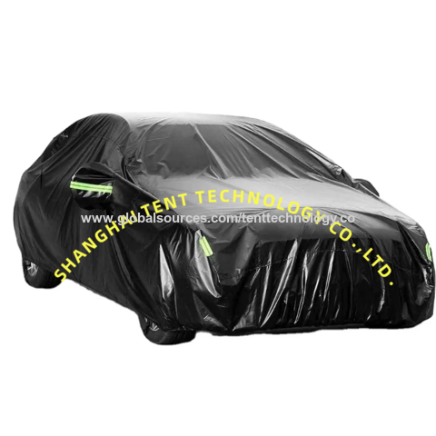 Housse de voiture universelle résistante, taille 210D Oxford, revêtement argenté anti-UV, vente en gros étanche pour extérieur