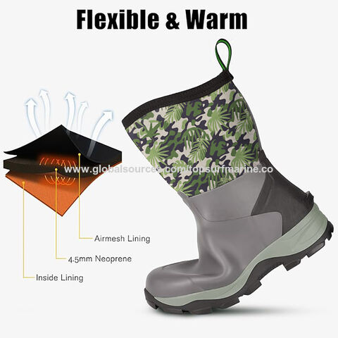 Botas De Cubierta Para Hombre, Botas De Lluvia De Goma