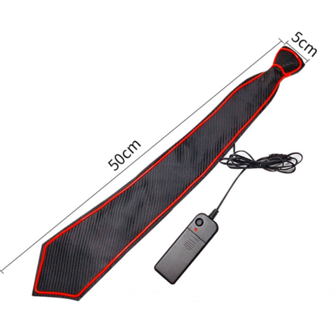 Cravate LED Lumineuse pour soirée, carnaval, danse, déguisement, accessoires de spectacle - Nouveauté