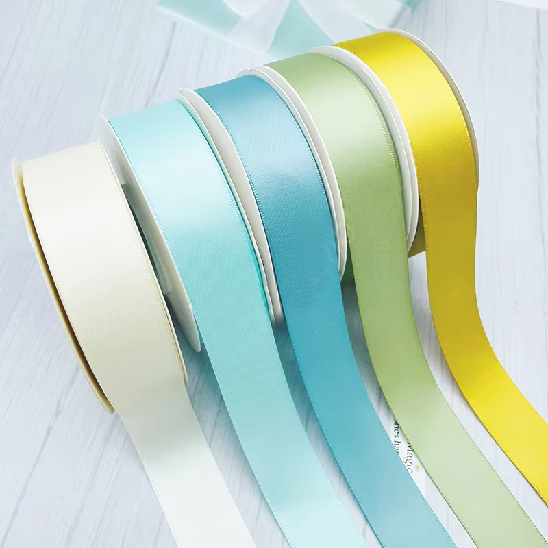 One Style Ribbons 196 Color Custom Single Side Ribbon Roll 1 Inch Satin Double Face ...