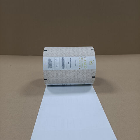 Roll Kertas Premium Food-Grade, Mudah Sobek, dengan Lapisan Heat Seal untuk Pengemasan Overwrap Kantong Teh yang Efisien