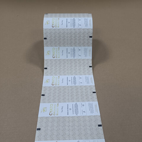 Roll Kertas Premium Food-Grade, Mudah Sobek, dengan Lapisan Heat Seal untuk Pengemasan Overwrap Kantong Teh yang Efisien