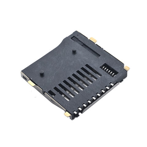 MUP مقبس بطاقة فلاش T بسعر منخفض وجودة عالية Micro SD، موصل ذاكرة PUSH 8PIN مع عمود لأجهزة السيارات