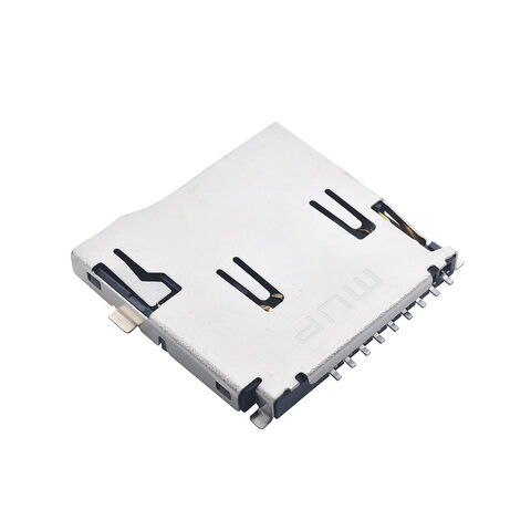 MUP مقبس بطاقة فلاش T بسعر منخفض وجودة عالية Micro SD، موصل ذاكرة PUSH 8PIN مع عمود لأجهزة السيارات