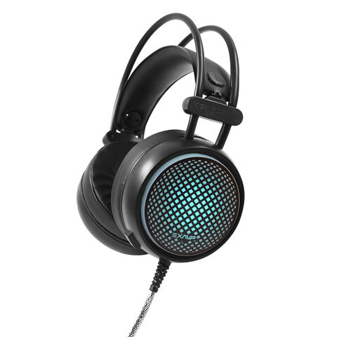 Auriculares Gaming con Doble Diadema, Luz RGB, Micrófono ENC y Graves Profundos