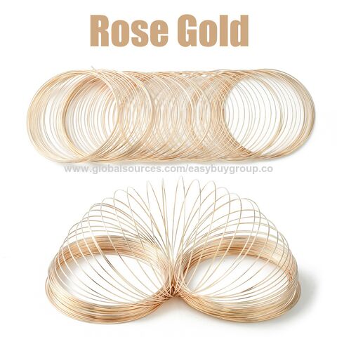 أسلاك مجوهرات 0.6x60 مم من أسلاك الفولاذ الذاكرة، إكسسوارات مجوهرات DIY، سوار، قلادة، خاتم، طوق، مواد مجوهرات
