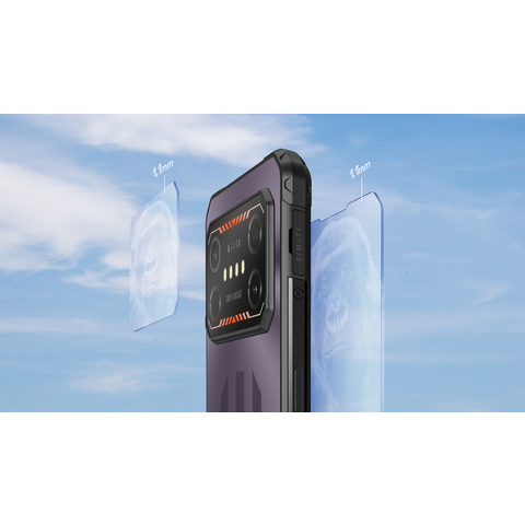 Teléfono Robusto 5G LTE IP68 Impermeable y Resistente a Golpes para Aventureros con Altavoz Potente y Pantalla LED Antirrayas