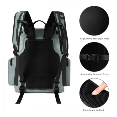 TPU Kühlrucksack mit großem Fassungsvermögen, auslaufsicher, wasserdicht, isolierte Lunchtasche, thermische Eigenschaften, weiche Seite, weich verpackt für B2B