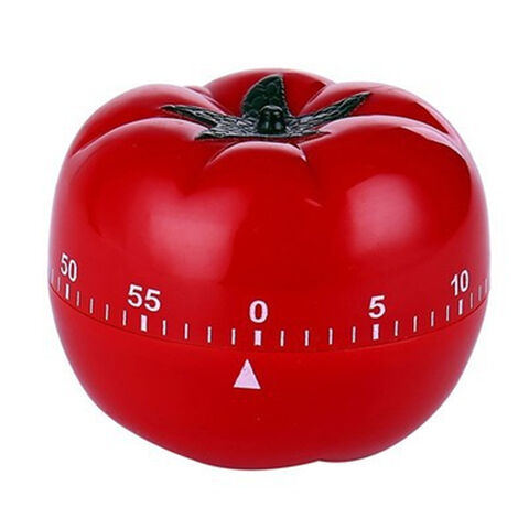 Mechanischer 60-Minuten-Küchentimer mit Aufzug, drehbar, in Tomatenform, für die Küche