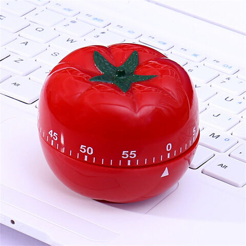 Mechanischer 60-Minuten-Küchentimer mit Aufzug, drehbar, in Tomatenform, für die Küche
