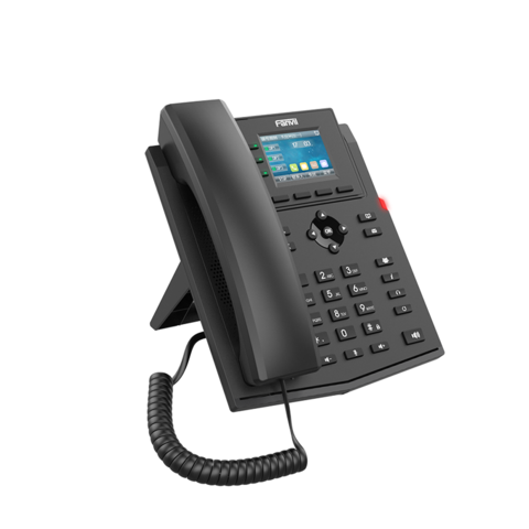 هاتف X303W جيجابت واي فاي بتقنية PoE، 4 خطوط SIP، شاشة LCD، هاتف VoIP واي فاي من Fanvil