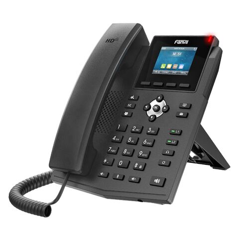 هاتف X303W جيجابت واي فاي بتقنية PoE، 4 خطوط SIP، شاشة LCD، هاتف VoIP واي فاي من Fanvil
