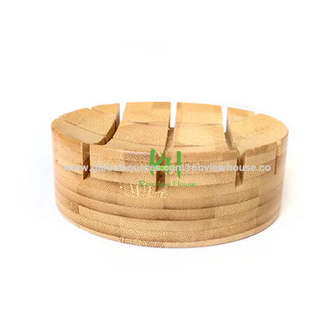 Bloque de Cuchillos de Cocina de Bambú Duradero con Ranura Ancha, Soporte de Cuchillos de Bambú para Encimera, Organizador de Cuchillos y Bloque de Carnicero