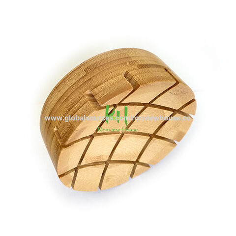 Bloque de Cuchillos de Cocina de Bambú Duradero con Ranura Ancha, Soporte de Cuchillos de Bambú para Encimera, Organizador de Cuchillos y Bloque de Carnicero