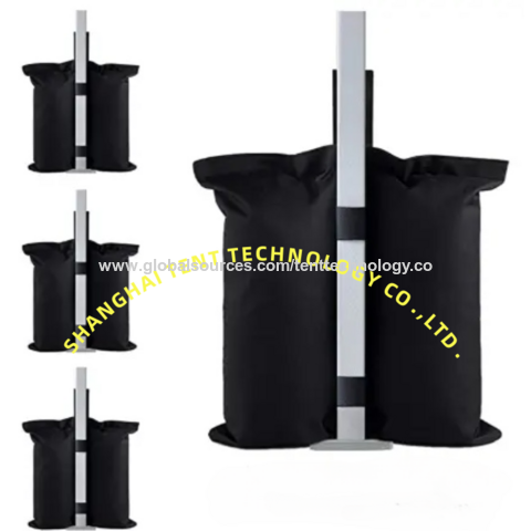 Sac de frappe rond portable d'extérieur, sac de sable coupe-vent, sac de sable fixe pour tente