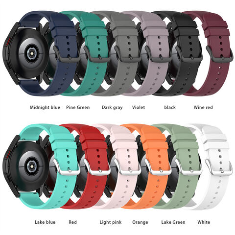 Correas de Reloj de 20 mm con Liberación Rápida, Correa Deportiva de Silicona para Samsung Galaxy Watch Classic de 22 mm, Brazalete de Reloj Inteligente, Banda de Color Sólido