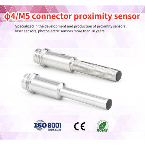 Herstellung Hochpräziser IP67 Micro NPN PNP Induktiver Näherungsschalter Sensor mit Stecker Micro Näherungssensor