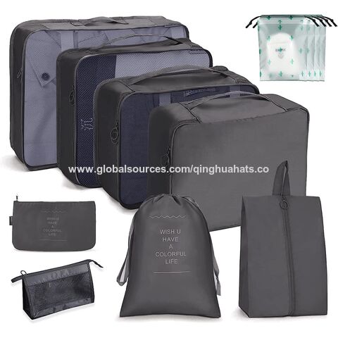 Reiseorganizer für Koffer, 12-teiliges Gepäck-Organizer-Set, wasserdichter Kofferorganizer für Kleidung, Schuhe