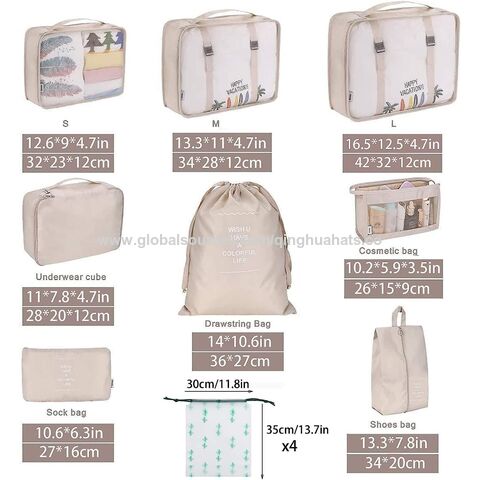 Reiseorganizer für Koffer, 12-teiliges Gepäck-Organizer-Set, wasserdichter Kofferorganizer für Kleidung, Schuhe