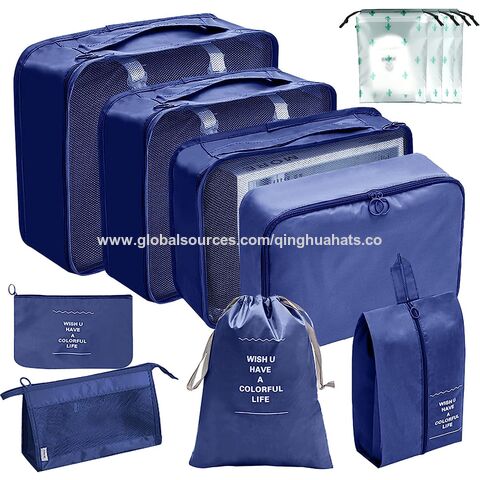 Reiseorganizer für Koffer, 12-teiliges Gepäck-Organizer-Set, wasserdichter Kofferorganizer für Kleidung, Schuhe