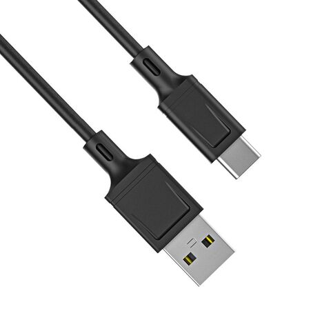 Cable de datos USB 2.0 A a Tipo C para cargador con carga rápida, blindaje trenzado y cubierta de PVC para teléfonos móviles Huawei y Xiaomi