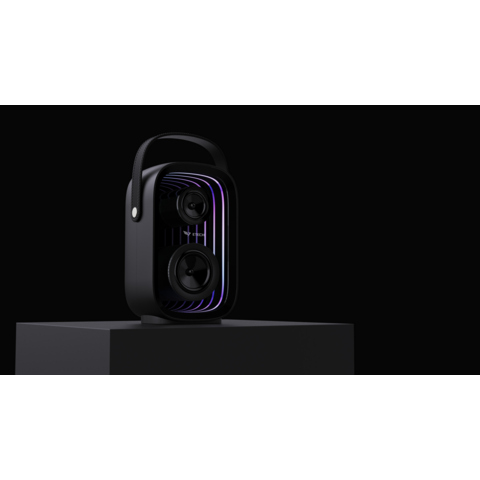 Altavoz PA Portátil TWS, Luces RGB IPX5 para Eventos al Aire Libre, Altavoz de Fiesta de Alta Resistencia, Potencia Máxima, Luces RGB, Control de Ecualización USB/TF/AUX