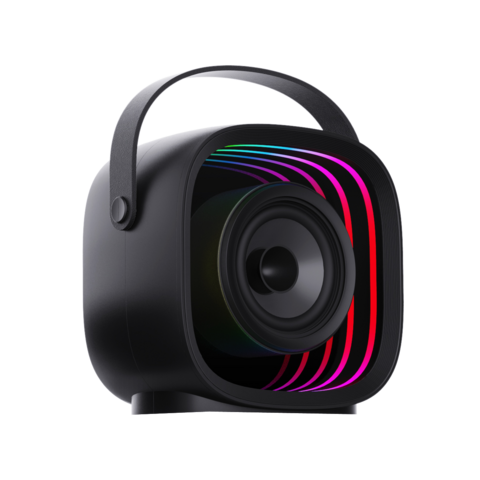 Altavoz PA Portátil TWS, Luces RGB IPX5 para Eventos al Aire Libre, Altavoz de Fiesta de Alta Resistencia, Potencia Máxima, Luces RGB, Control de Ecualización USB/TF/AUX