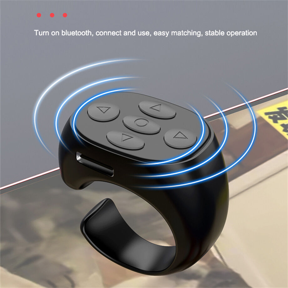 Tiktok Scrolling Ring Remote Control Page Turner Bluetooth Phone Remote ...