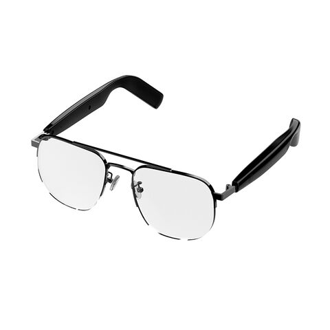 Lunettes Bluetooth en Matériau ABS+PC avec Contrôle Tactile, Lunettes Sans Fil, IP4 Étanche, Connectivité V5.4, Lunettes Audio Longue Durée