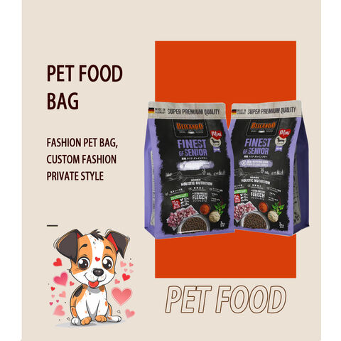 Sacs pour chiens personnalisés, sachets biodégradables, emballages en papier kraft, sacs d'emballage pour aliments pour animaux