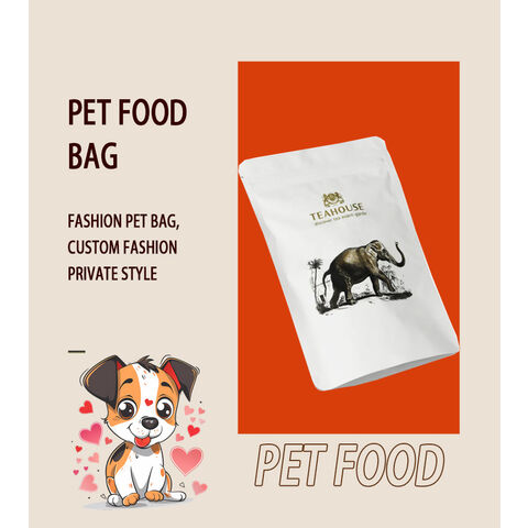 Sacs pour chiens personnalisés, sachets biodégradables, emballages en papier kraft, sacs d'emballage pour aliments pour animaux