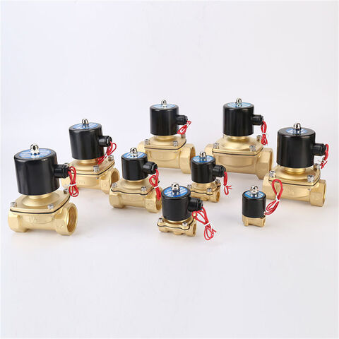 Válvula Solenoide de Latão Normalmente Fechada DN20 HPb59-1 para Controle de Água, Válvula Solenoide Magnética de Duas Vias