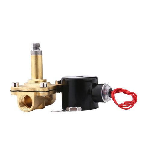 Válvula Solenoide de Latão Normalmente Fechada DN20 HPb59-1 para Controle de Água, Válvula Solenoide Magnética de Duas Vias