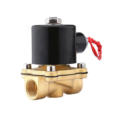 Válvula Solenoide de Latão Normalmente Fechada DN20 HPb59-1 para Controle de Água, Válvula Solenoide Magnética de Duas Vias