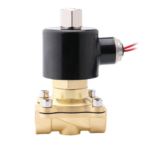 Válvula Solenoide de Latão Normalmente Fechada DN20 HPb59-1 para Controle de Água, Válvula Solenoide Magnética de Duas Vias