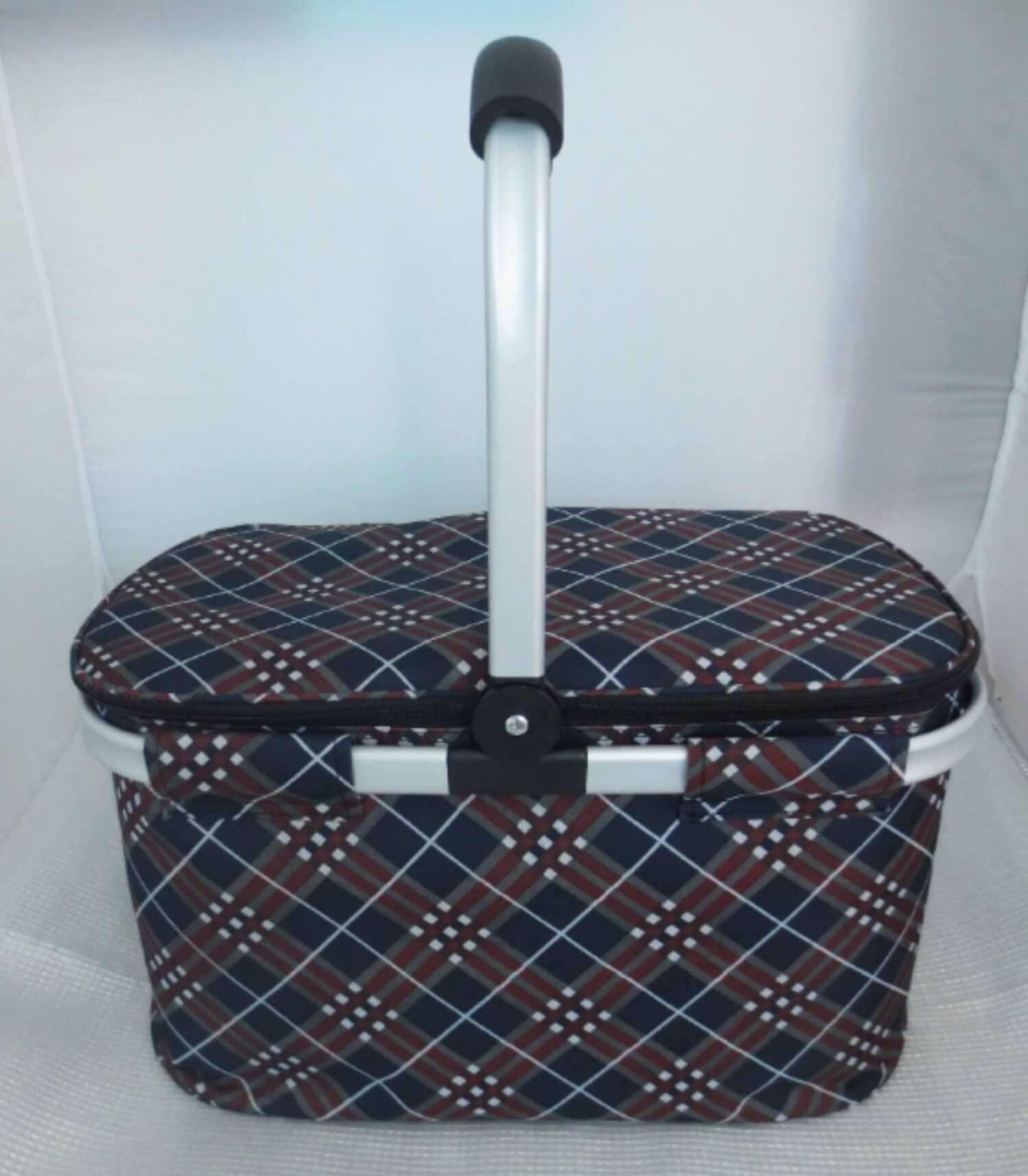 Foldable Oxford Cloth Insulated Picnic Basket, Multi-functional Outdoor ...