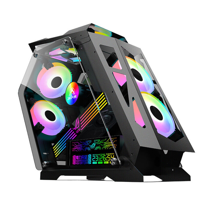 Rectangle Shape Pc Case Gaming Pc Cases Special-shaped Personalized E-sports Desktop Side ...