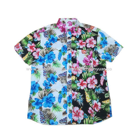 Camisas Hawaianas de manga corta informales de verano al por mayor, Calidad duradera: costuras dobles reforzadas que evitan que se estiren o se deshilachen