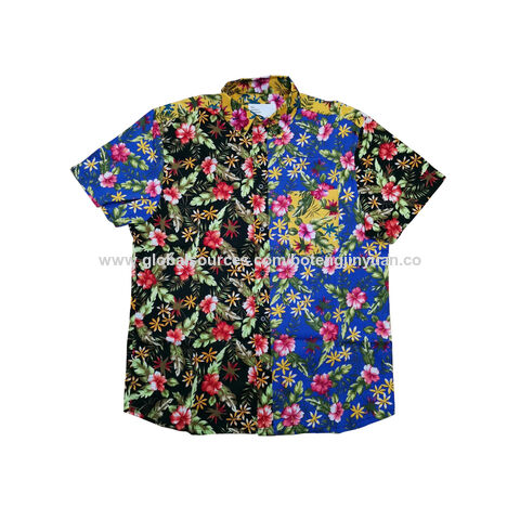 Camisas Hawaianas de manga corta informales de verano al por mayor, Calidad duradera: costuras dobles reforzadas que evitan que se estiren o se deshilachen