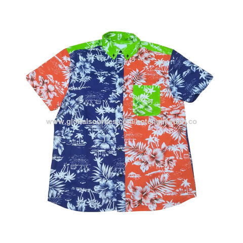 Camisas Hawaianas de manga corta informales de verano al por mayor, Calidad duradera: costuras dobles reforzadas que evitan que se estiren o se deshilachen