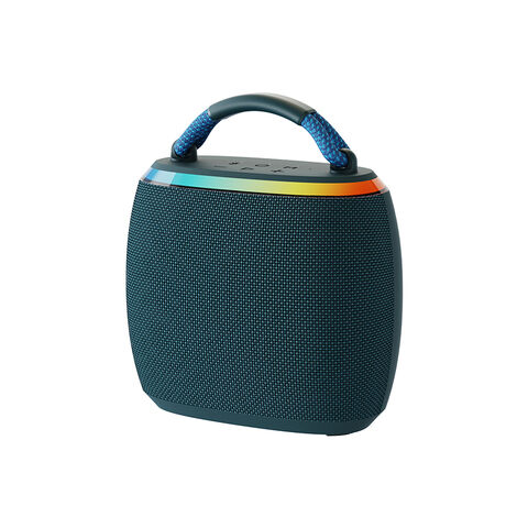 Alto-falante Bluetooth com luz, Bluetooth 5.3, emparelhamento TWS, alto-falante sem fio pequeno e portátil para camping ao ar livre na praia