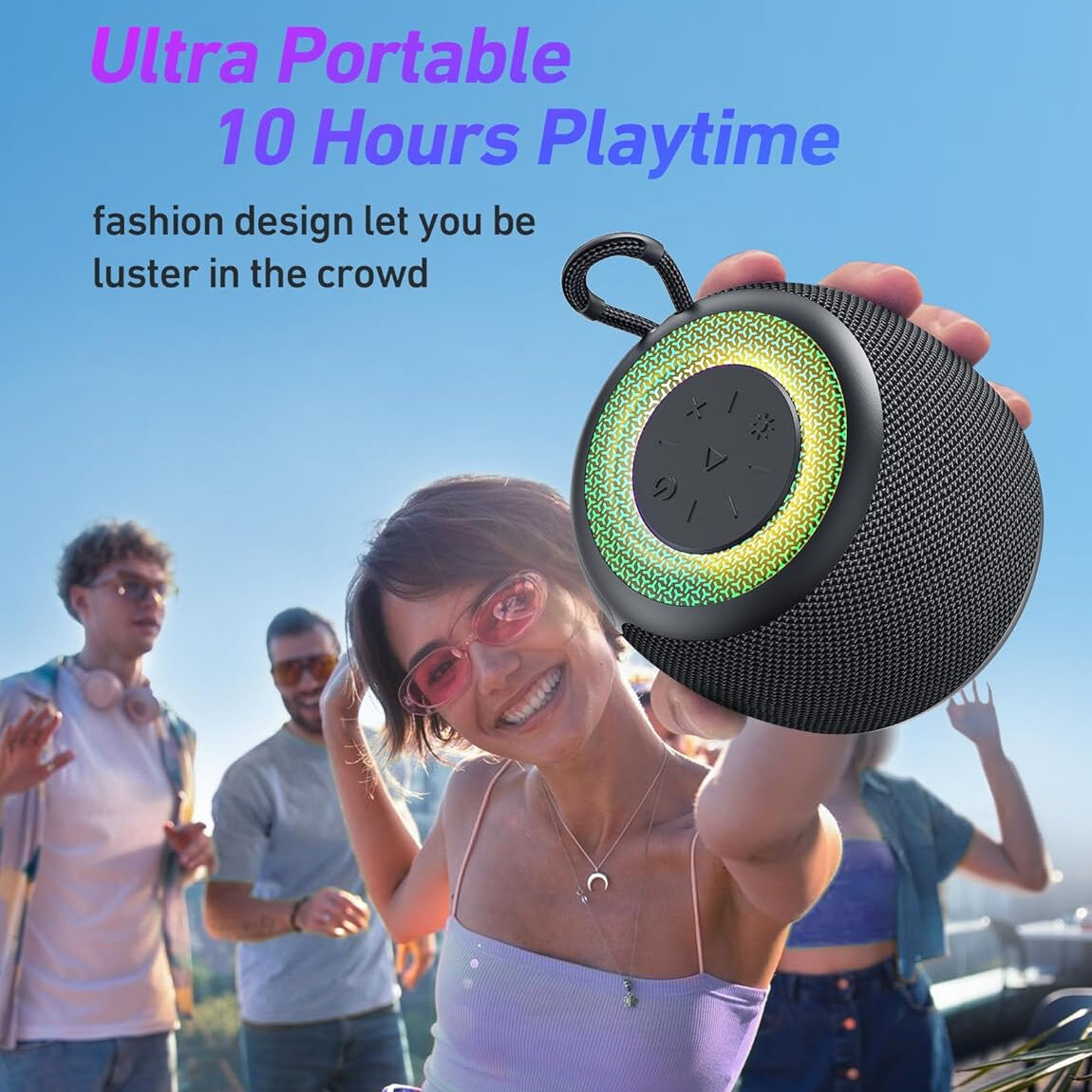 B17 Mini Novelty 5w Tws Portable Wireless Bluetooth Mini Fabric ...
